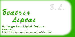 beatrix liptai business card